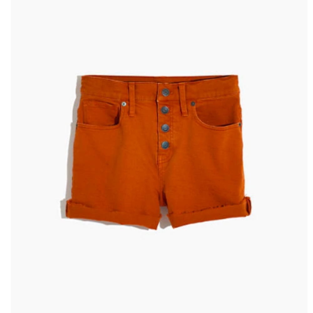 Madewell High-Rise Denim Shorts Garment-Dyed Sz 25 - Picture 4 of 6